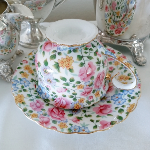 Floral Chintz Tea Cup Spring Ready! - Picture 4 of 5